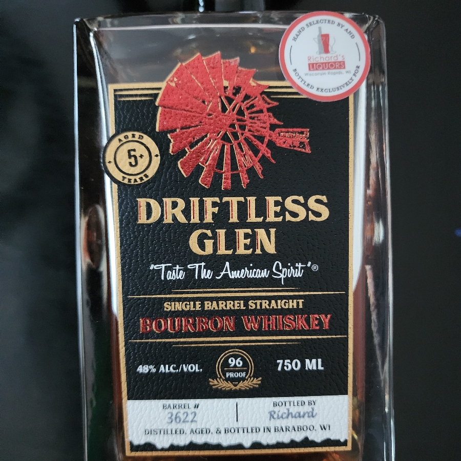 Driftless Glen Private Barrel Straight Bourbon The Richard