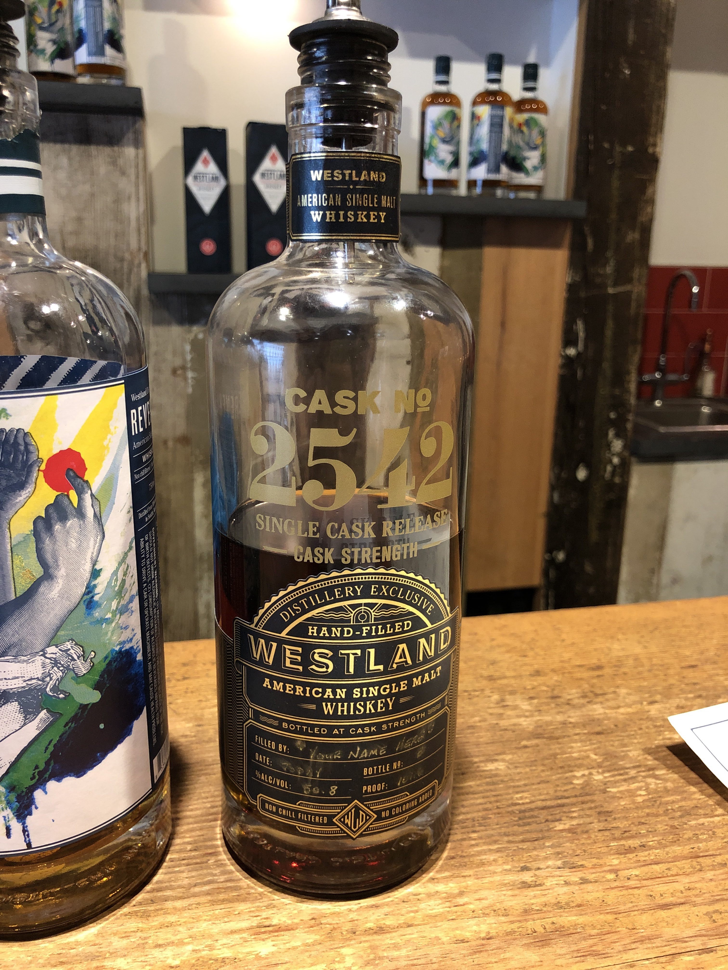 Westland single cask release Cask No. 2542