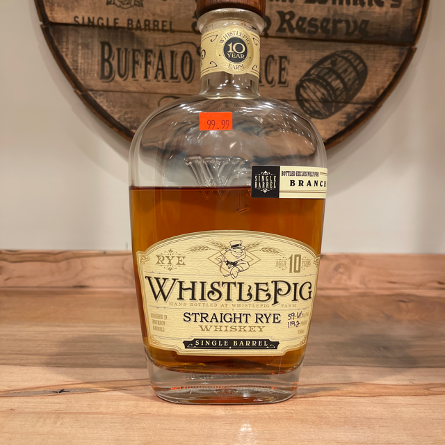 WhistlePig Single Barrel Rye 10 Year Branchwater No 1