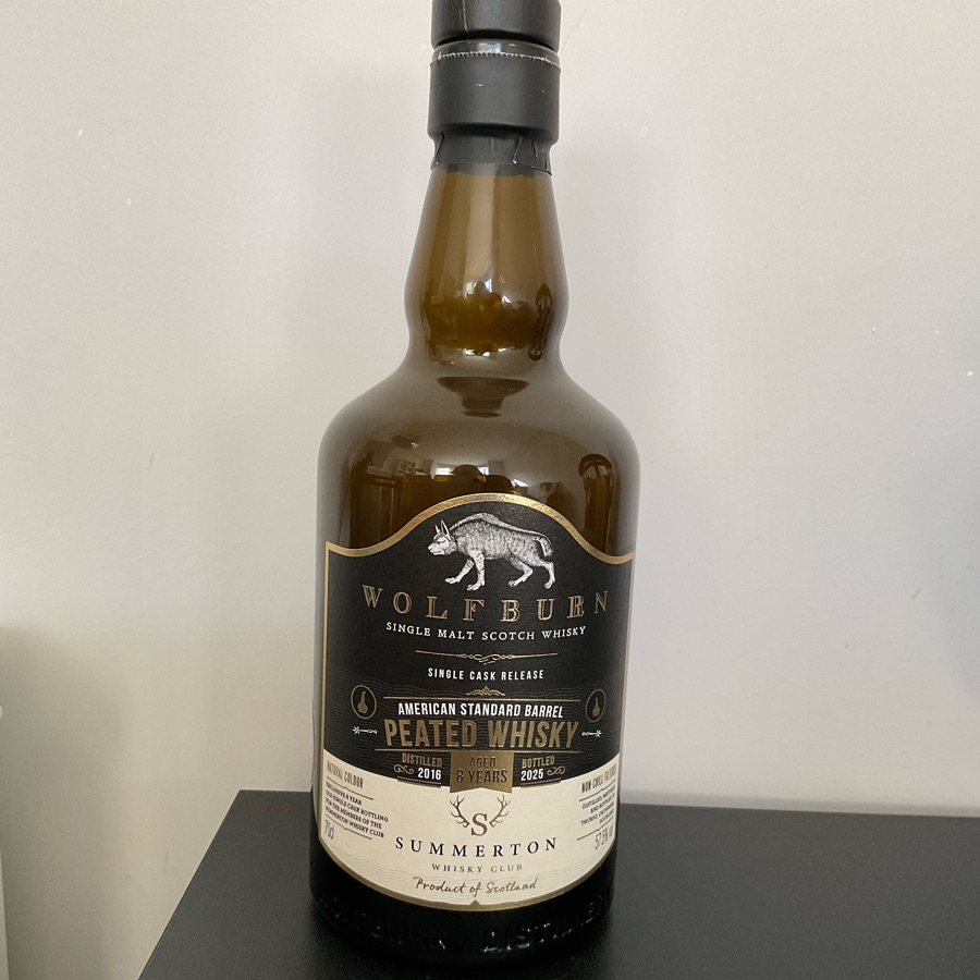 Wolfburn Single Cask Release No 805 8 years American Standard Barrel Peated Whisky