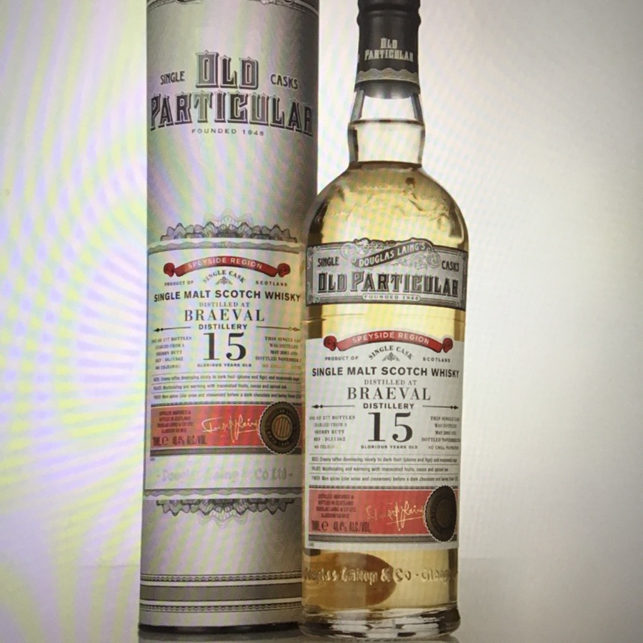 Braeval 15 Year Old 2001 (cask 11562) Old Particular (Douglas Laing) Whisky