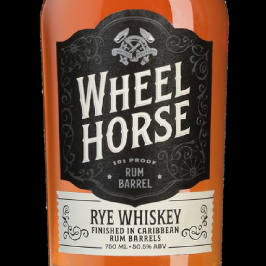 Wheel Horse Rye Whiskey Finished In Caribbean Rum Barrels