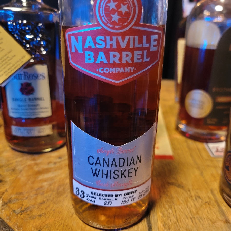 Nashville Barrel Company 33 Year Canadian Whiskey