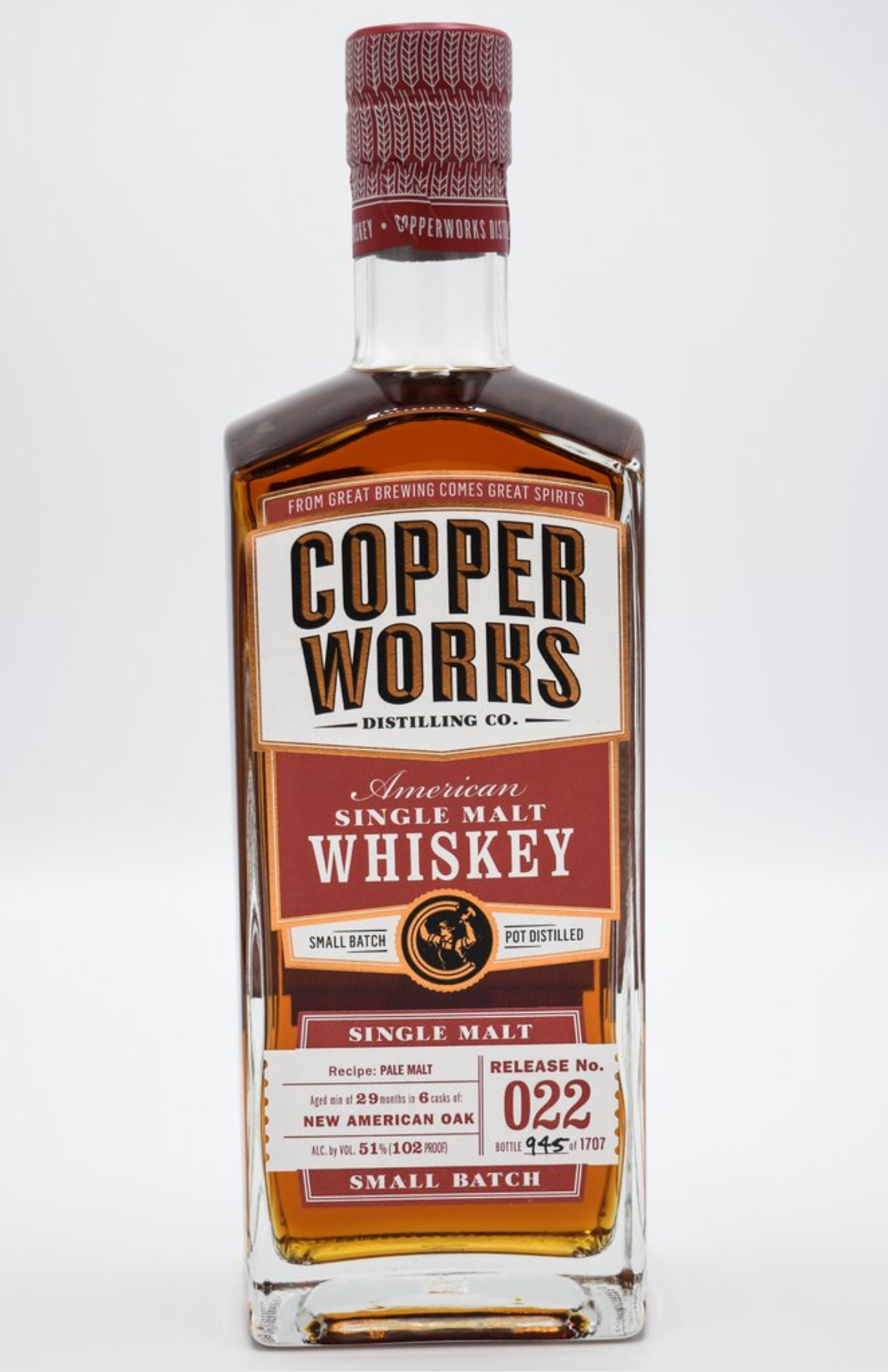 Copperworks American Single Malt (Release No. 022)