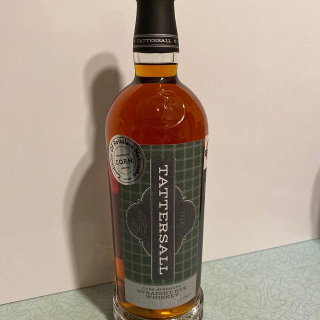 Tattersall Cask Strength Straight Rye