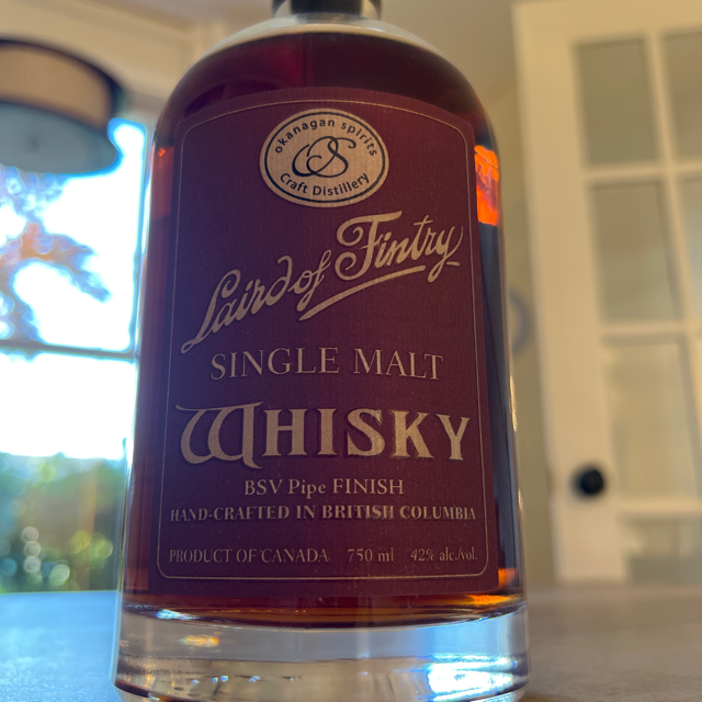 Laird of Fintry Single Malt BSV Pipe Finish