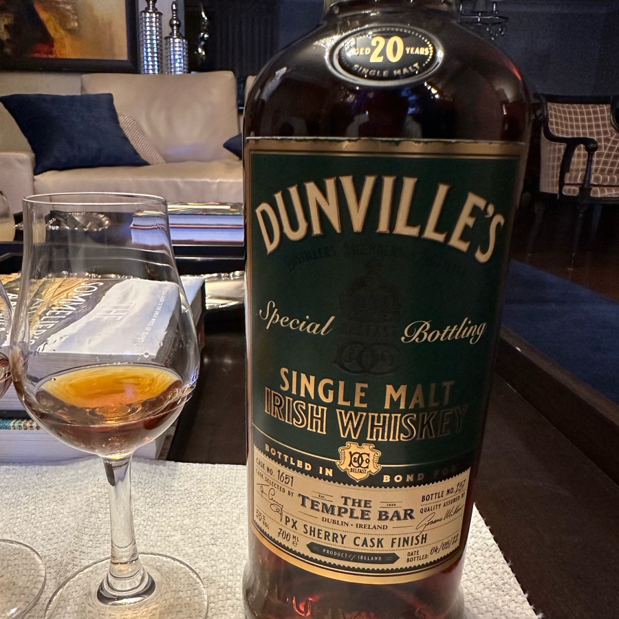 Dunville's 20 Year PX Cask 1651 Temple Bar