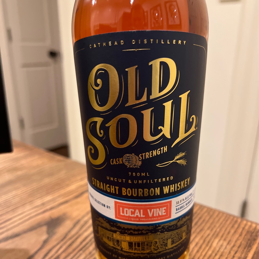 Old Soul Straight Bourbon Whiskey Cask Strength (Local Vine Pick)