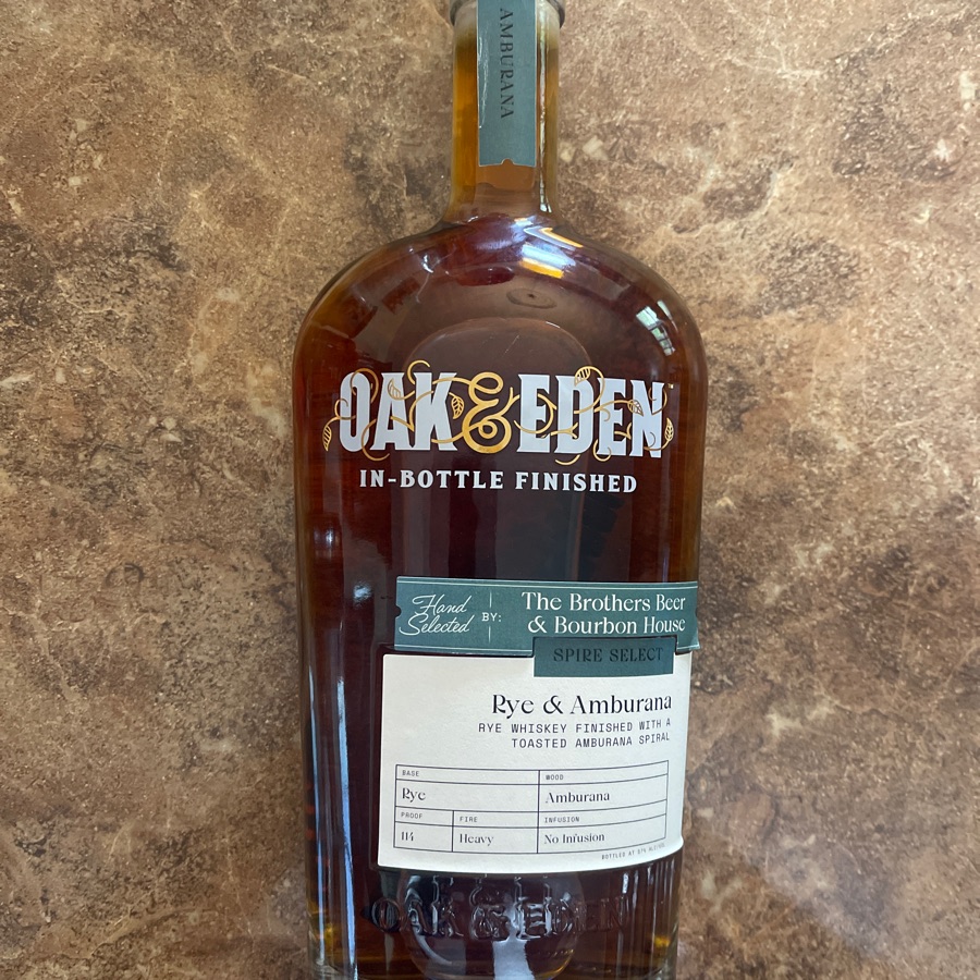 Oak & Eden Spire Select Rye & Amburana (The Brothers Beer & Bourbon House)