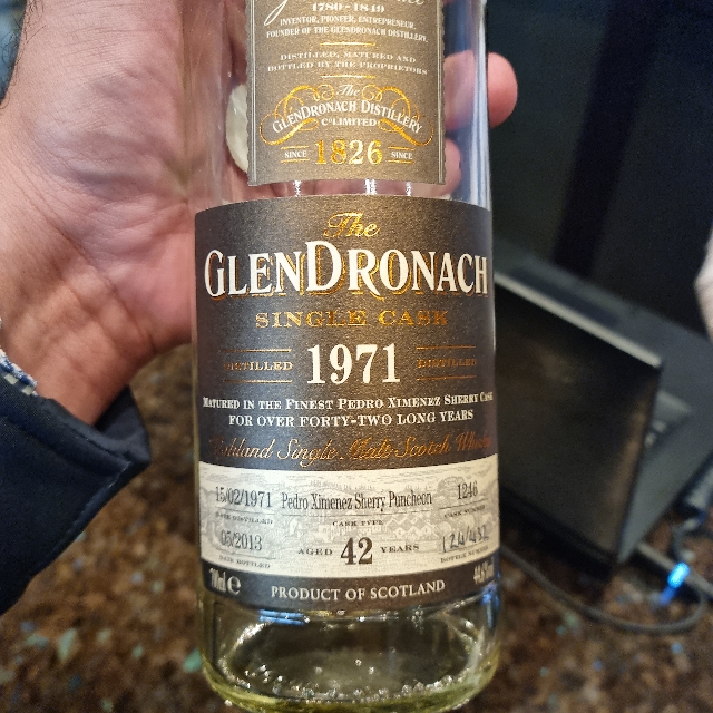The Glendronach 1971 Single Px Cask, 42yo