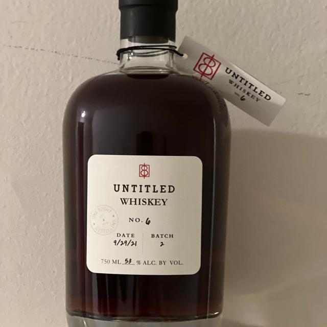 One Eight Distilling Untitled Whiskey No. 6 Batch 2