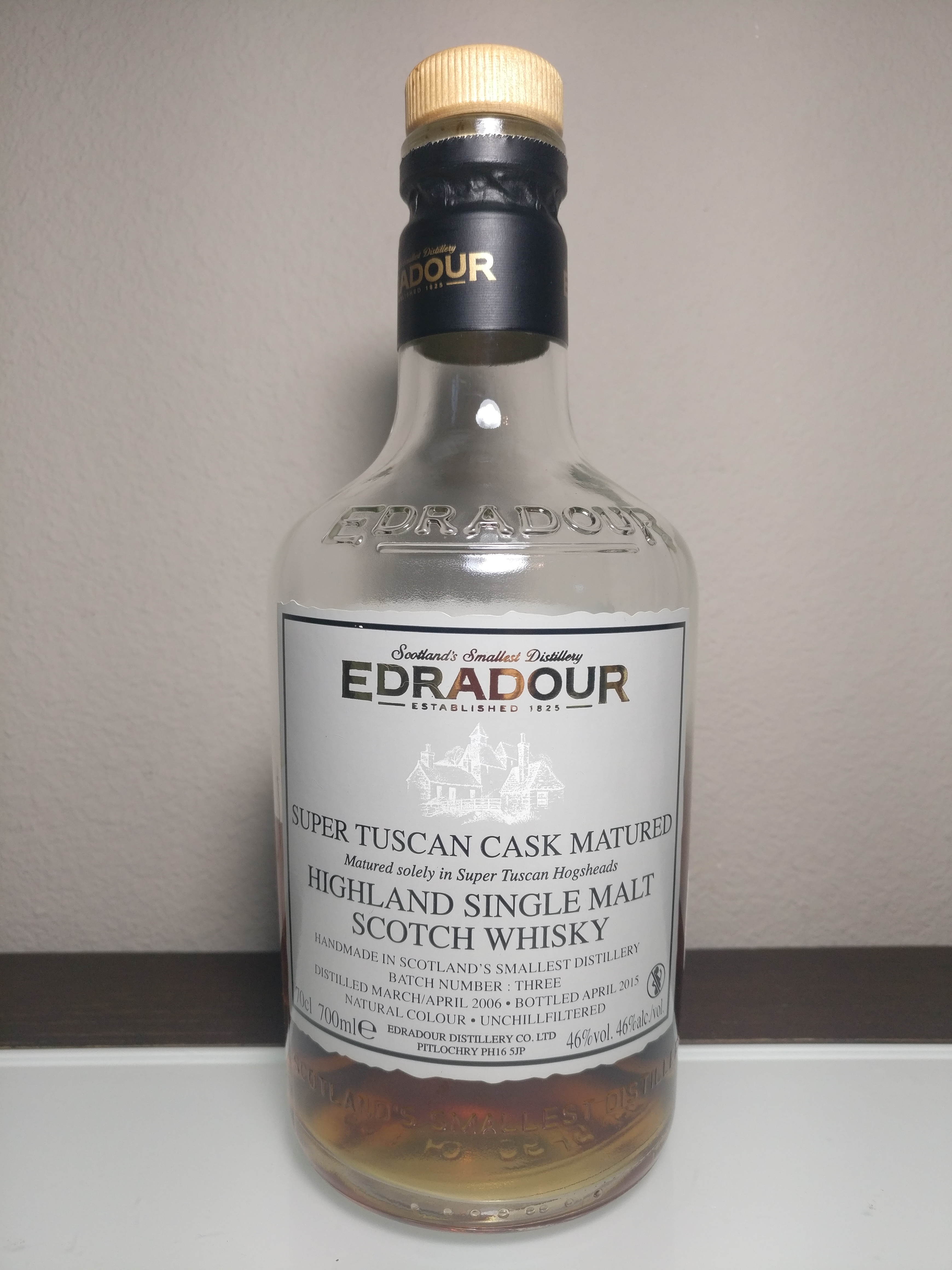 Edradour 2006 Super Tuscan Cask Matured Batch #3