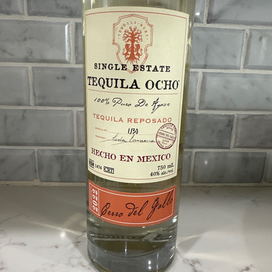 Tequila Ocho Reposado Cerro del Gallo 2022