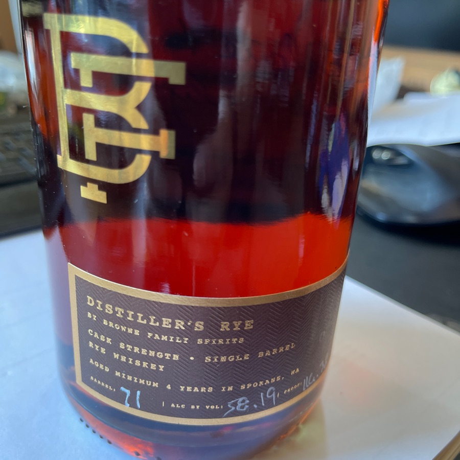 Browne Family Distiller's Rye