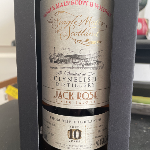 Clynelish 10 years old (Single malts of Scotland) (Jack Rose pick)