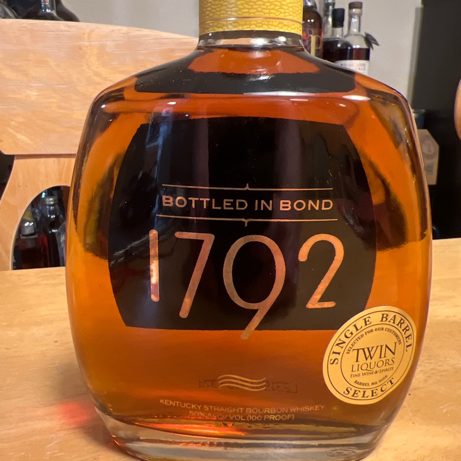1792 Bottled In Bond Single Barrel Select (Twin Liquors)