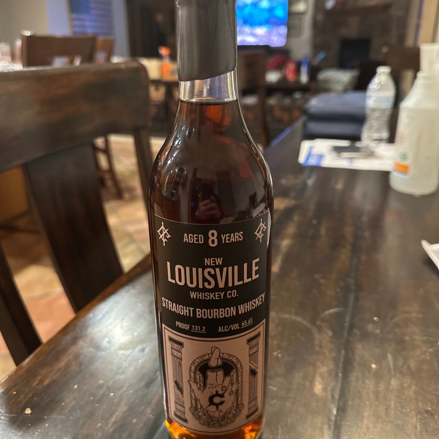 New Louisville Whiskey Co Straight Bourbon Whiskey Single Barrel #C376 "Bad Luck"