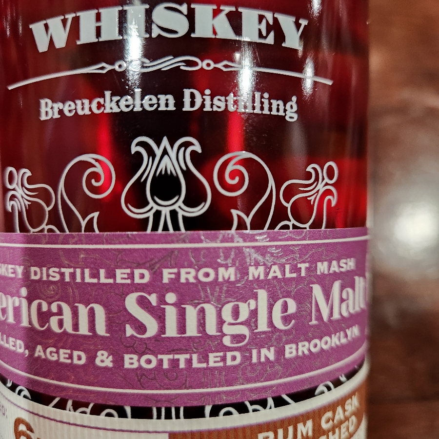 Breuckelen Distilling 77 Whiskey American Single Malt Finished in Rum Cask