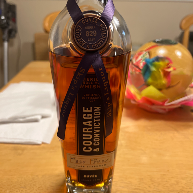 Virginia Distillery Co. Courage & Conviction Cuvée Cask Strength Cask No. 829 (Skip's Liquor)