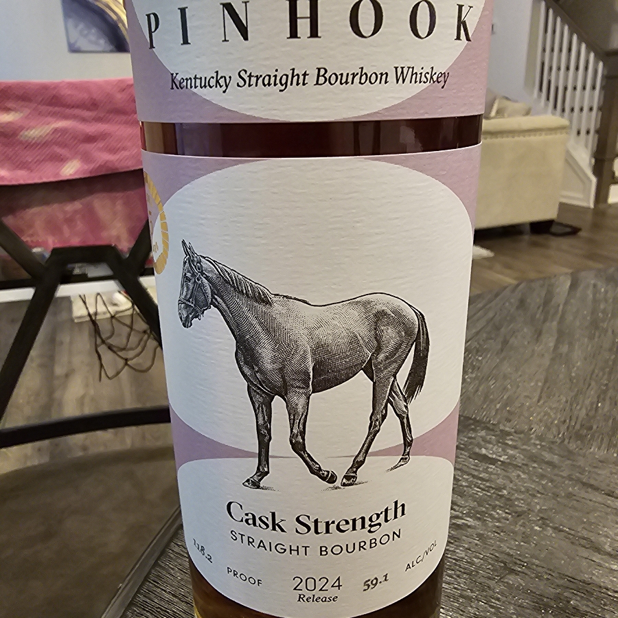 Pinhook cask strength straight bourbon 2024 release