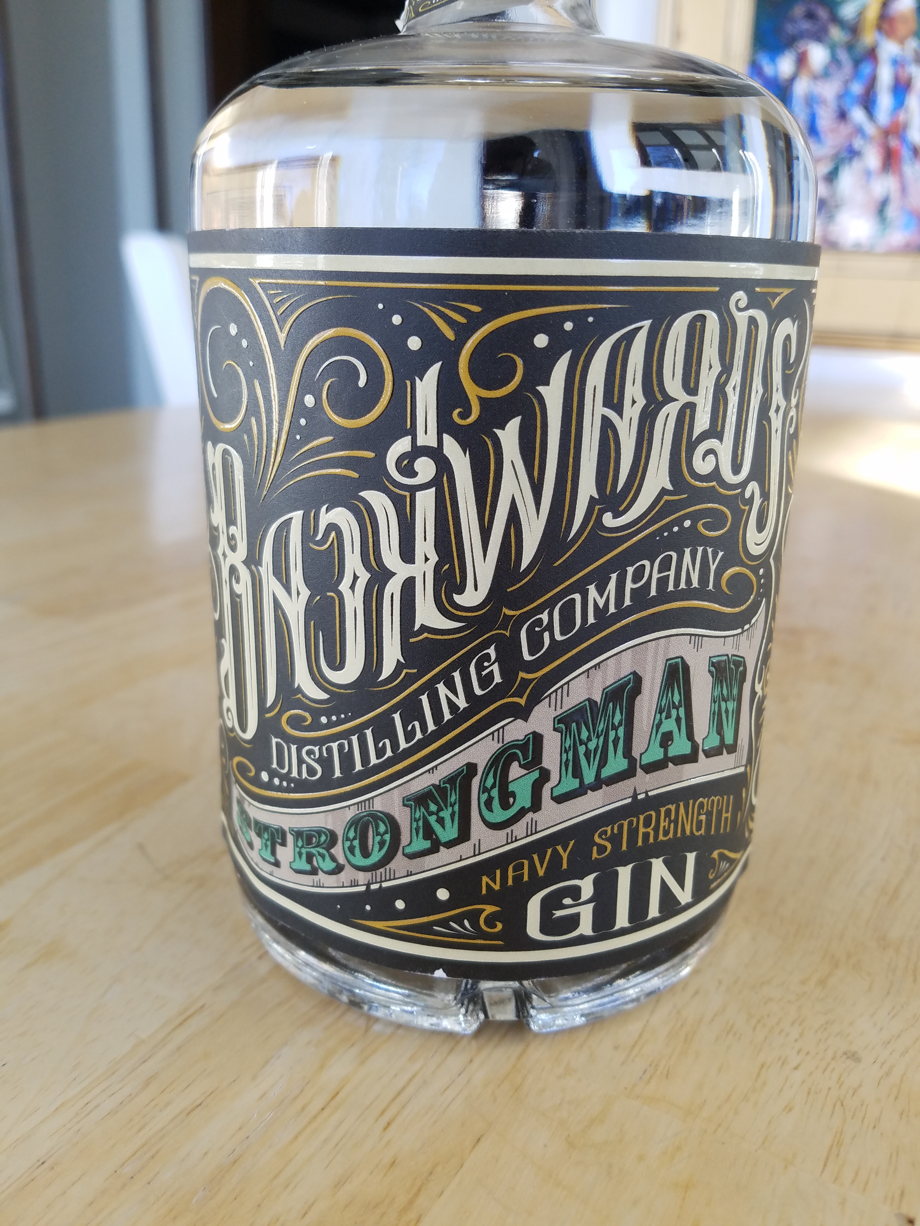 Backwards Distilling Co, Strongman Navy Strength Gin