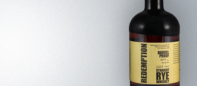 Redemption Barrel Proof 6 Year Straight Rye