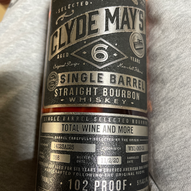 CLYDE MAY'S SINGLE BARREL SELECT 6 Year (Total Wine)