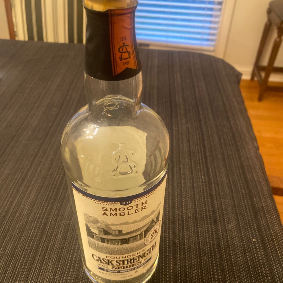 Smooth Ambler Founders' Cask Strength Series 2022 Batch # 3