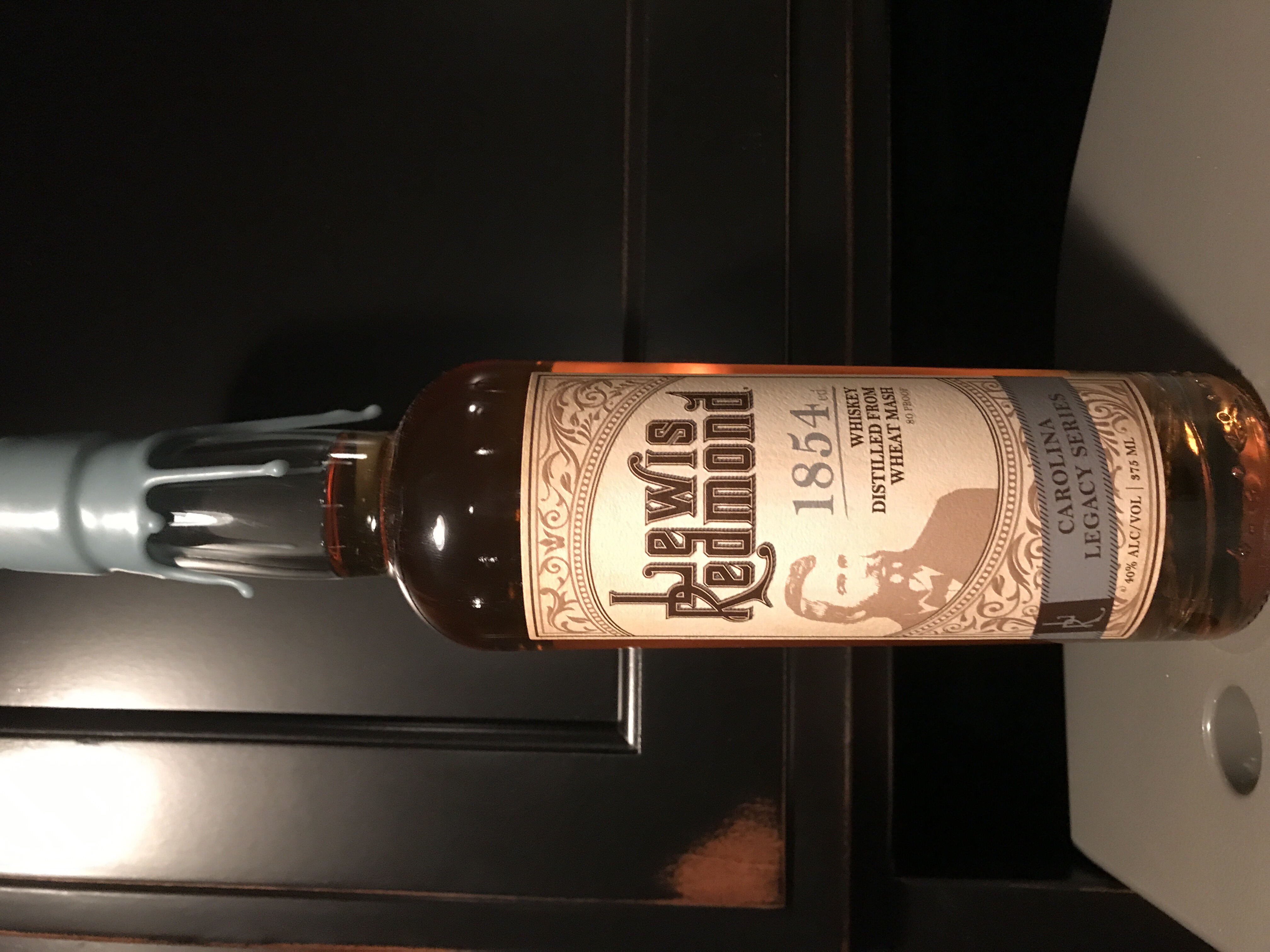 Lewis Redmond 1854 Whiskey Distilled From Wheat Mash