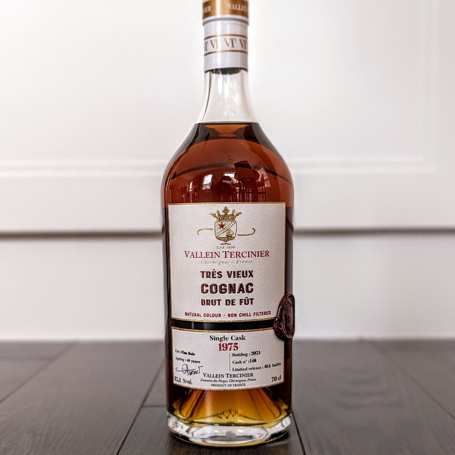 Vallein Tercinier Brut de Fut 1975 Single Cask Fins Bois Cognac