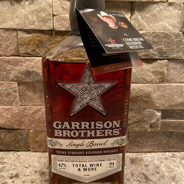 Garrison Brothers Single Barrel Hand-Selected for Total Wine & More