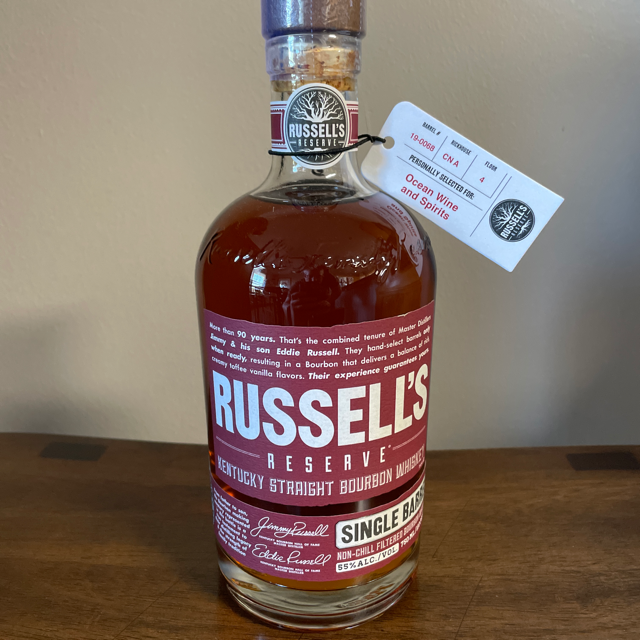 Russell's Reserve Single Barrel #19-0068 (Ocean Wine and Spirits)