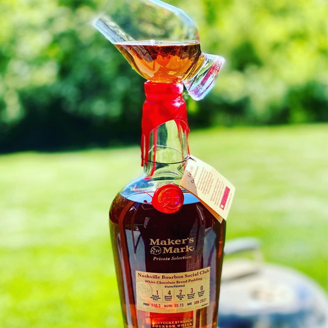 Maker's Mark Private Selection (NBSC "White Chocolate Bread Pudding")