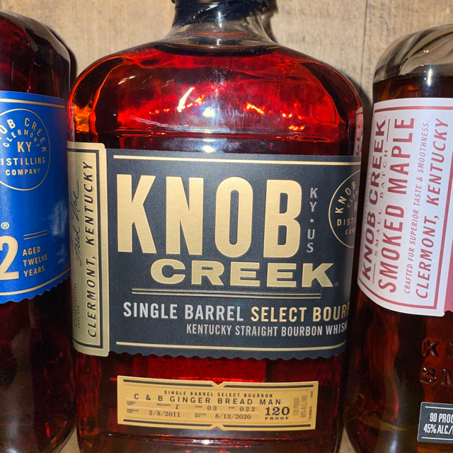 Knob creek single barrel select bourbon gingerbread man