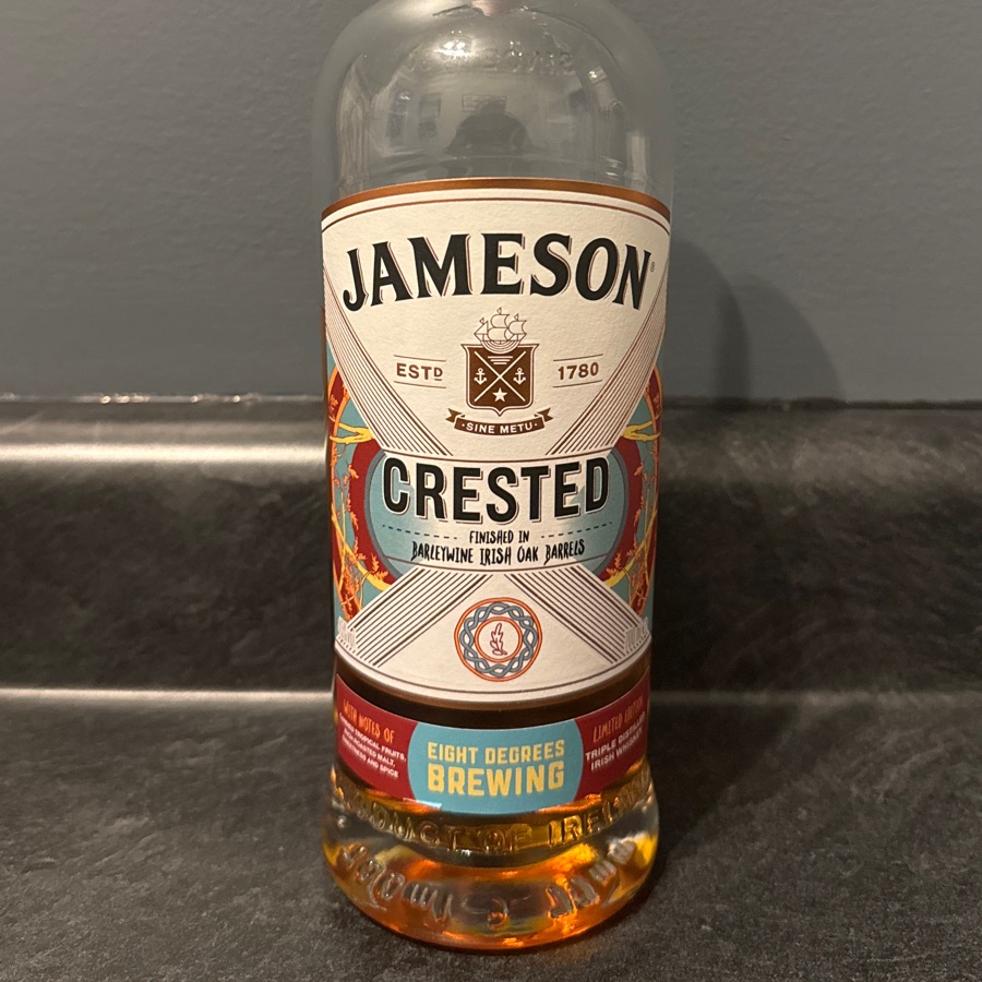 Jameson Crested finished in Barleywine Irish Oak Barrels