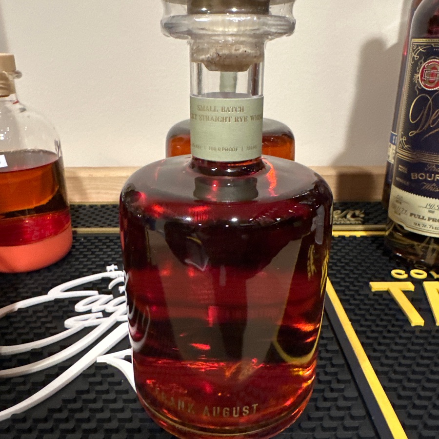 Frank August Small Batch Kentucky Straight Rye Whiskey