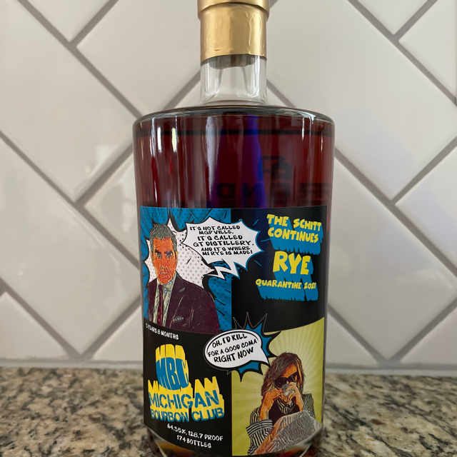Grand Traverse Single Barrel Straight Rye (Michigan Bourbon Club Pick)