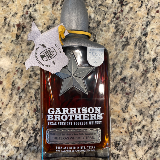 Garrison Brothers Texas Whiskey Trial Pick