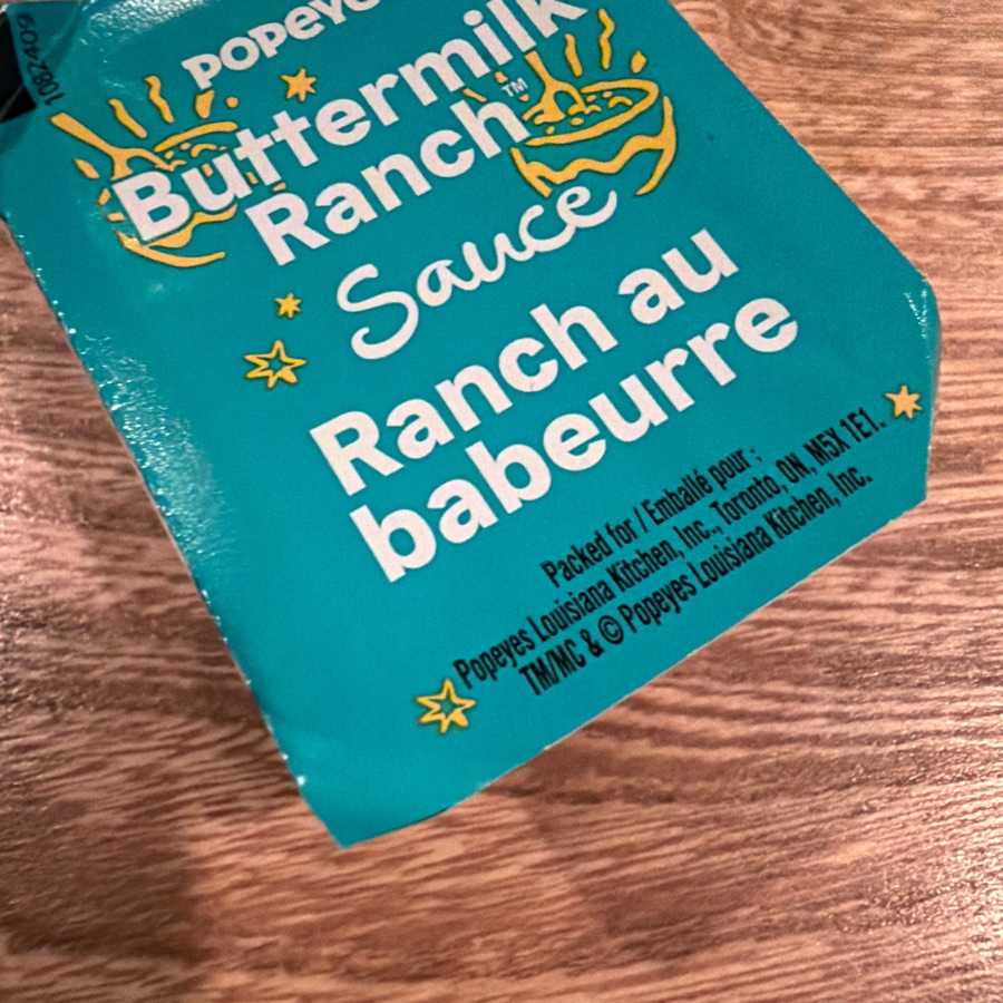 Popeyes buttermilk ranch sauce