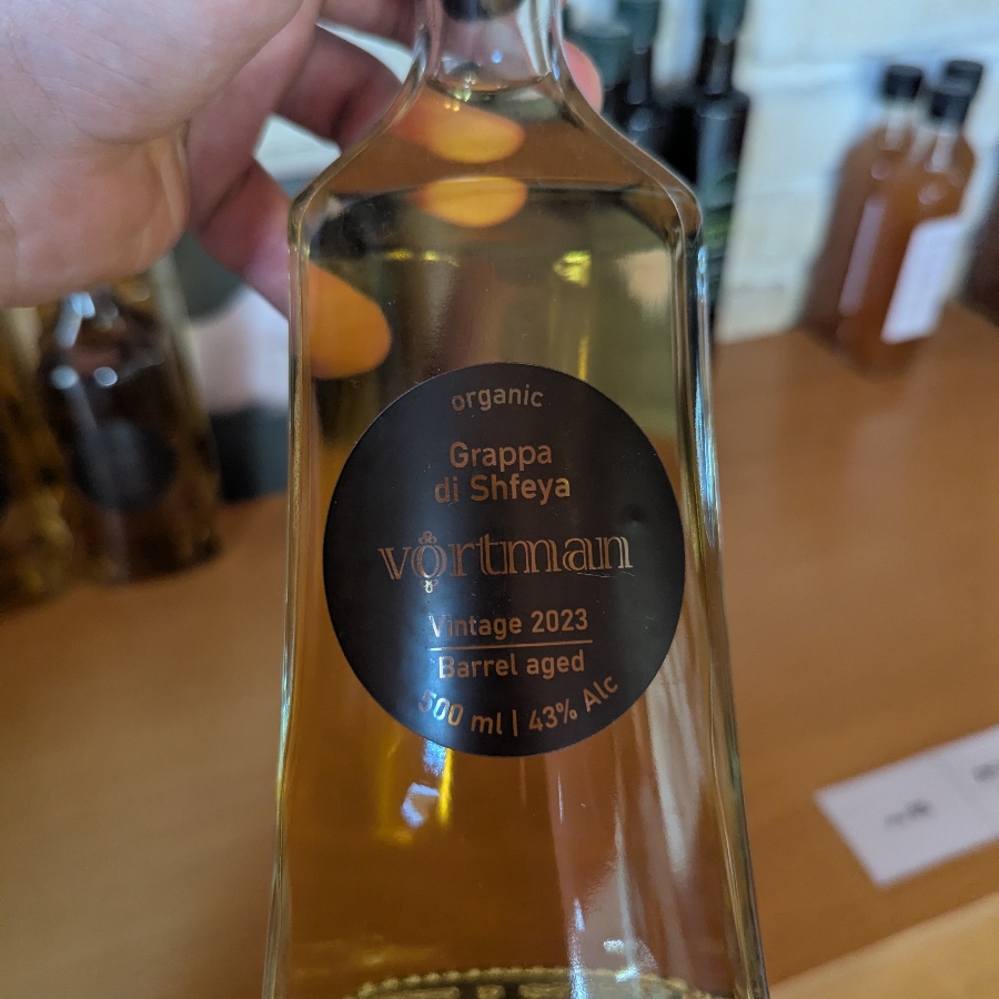Vortman - Organic Grappa di Shfeia - Vintage 2023 Barrel Aged