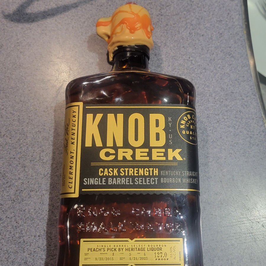 Knob Creek Cask Strength Single Barrel Select (Peach's Pick by Heritage Liquor)