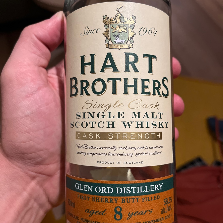 hart brothers 8y single cask first sherry butt filled
