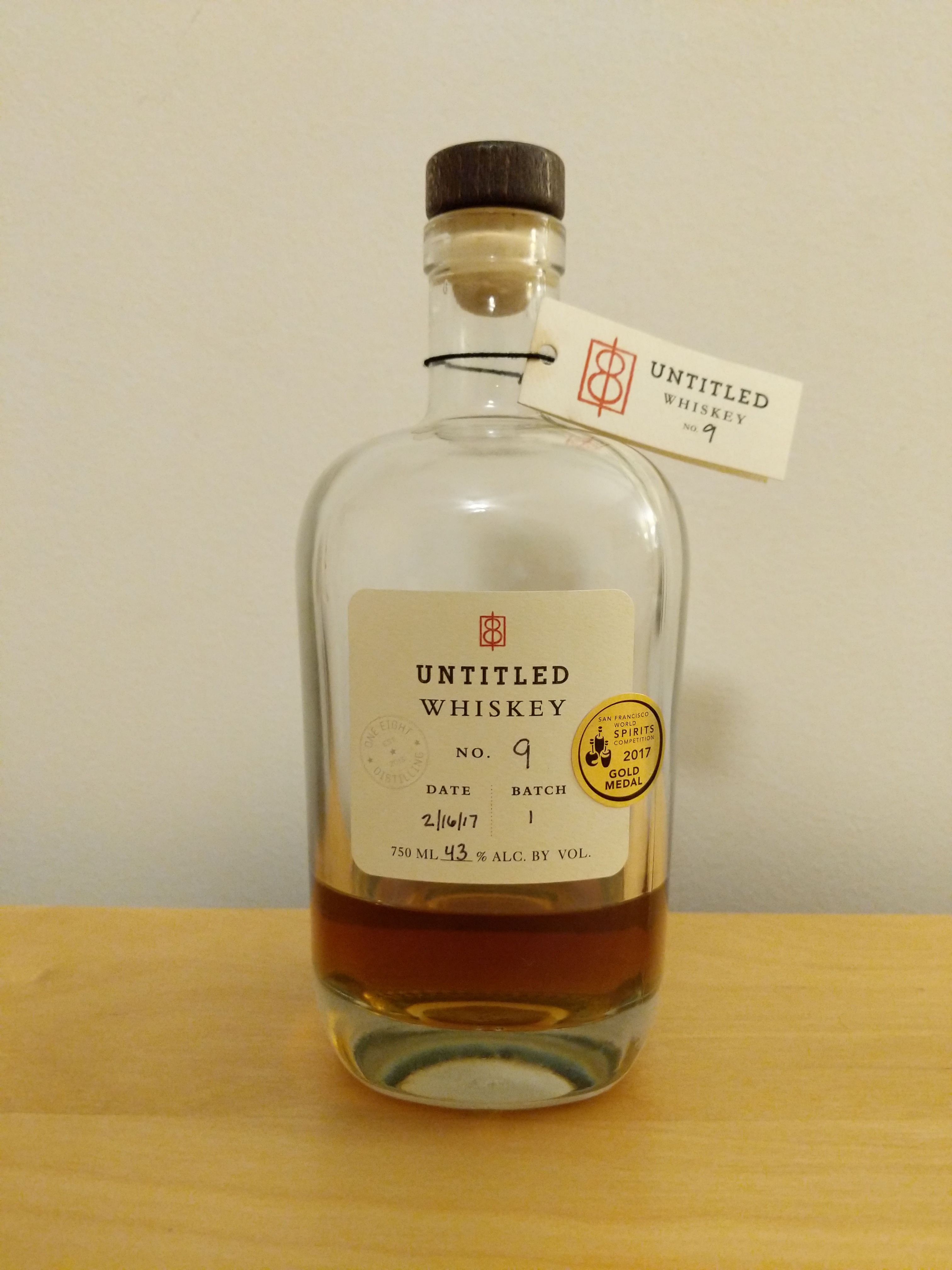 One Eight Distilling Untitled Whiskey No. 9