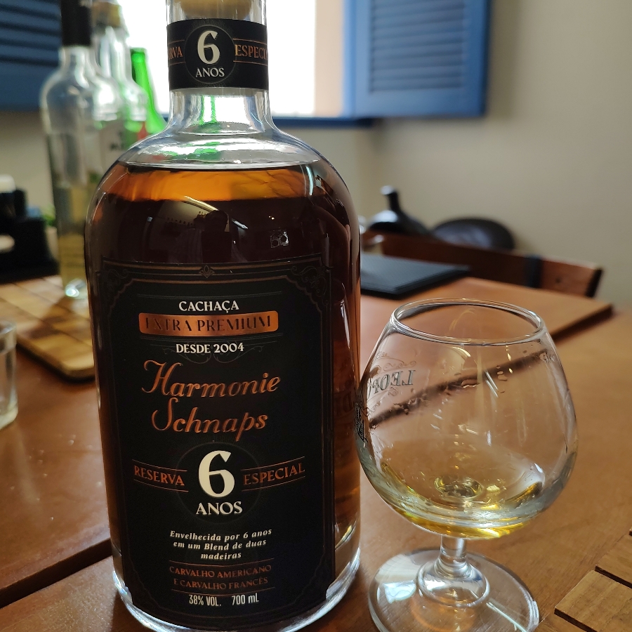 CACHAÇA HARMONIE SCHNAPS EXTRA PREMIUM RESERVA ESPECIAL 6 ANOS