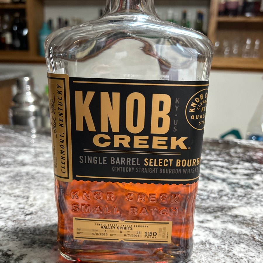 Knob Creek Single Barrel Select Z-5-23 Valley Spirits
