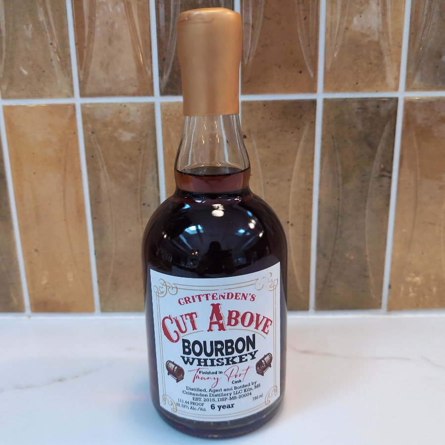 Crittenden's Cut Above Bourbon finished in Tawny Port Cask