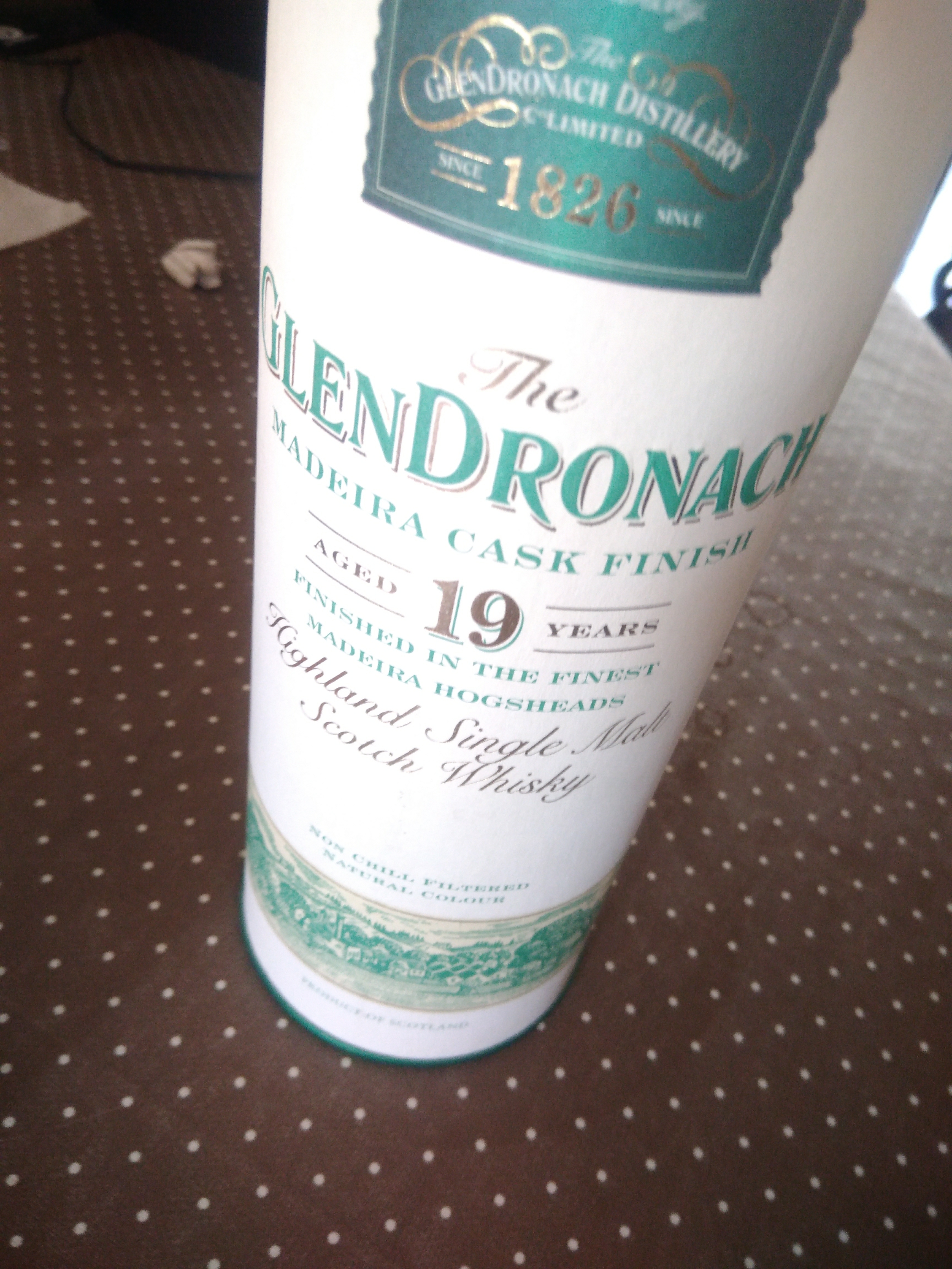 Glendronach 19 Year Madeira Wood Finish