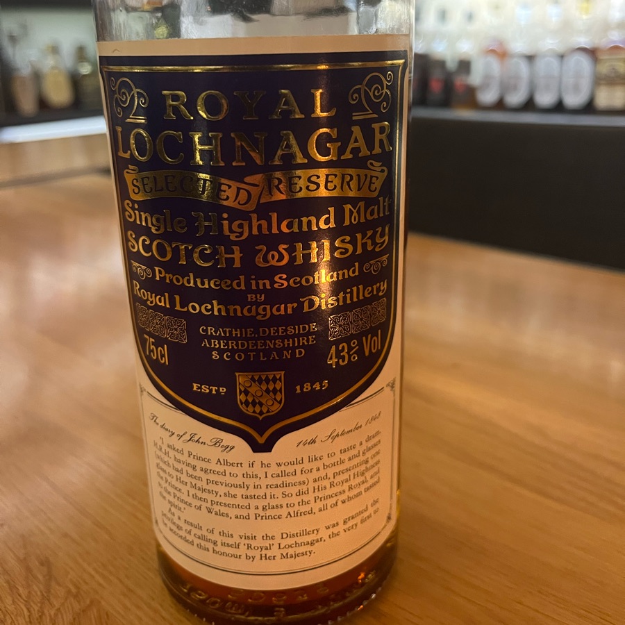 Royal Lochnagar Selected Reserve (1980's)