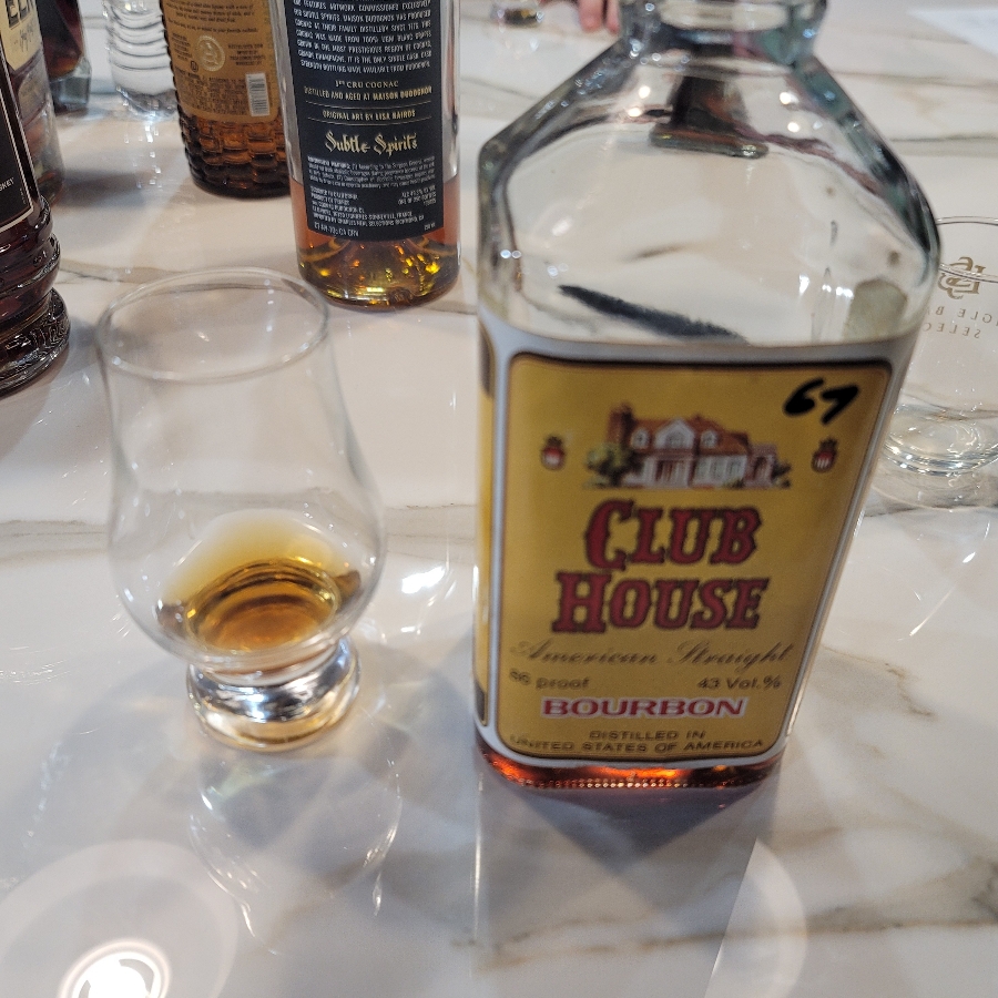 Club House American Straigh Bourbon 1969