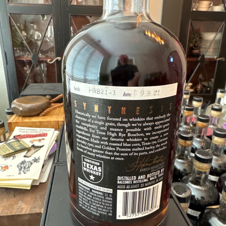 Balcones Texas High Rye Bourbon - HRB21-3 - 9/8/21